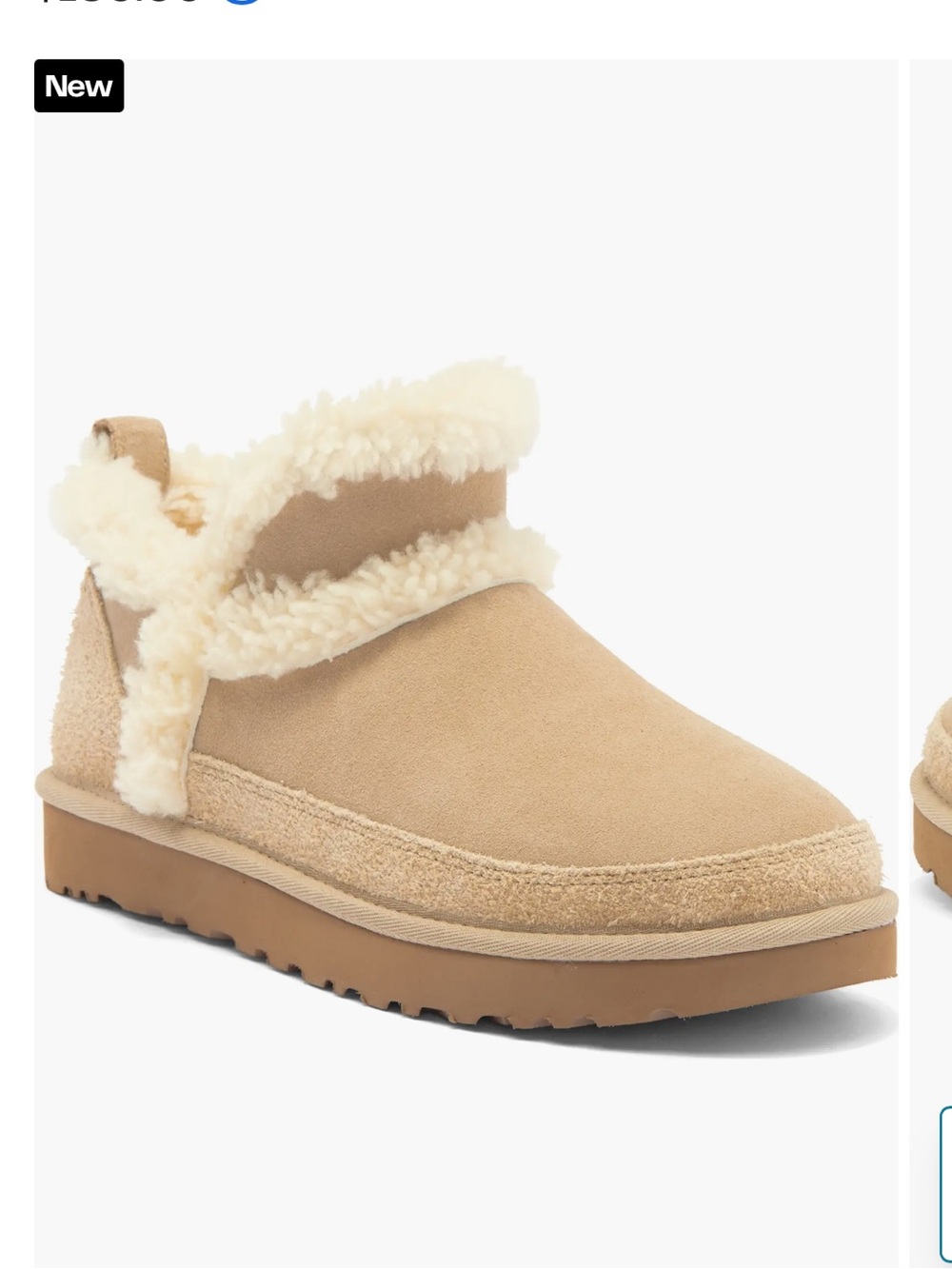 Ugg Classic Ultra Mini Spillseam Genuine Shearling Bootie 9